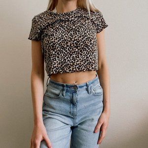 American Eagle Cheetah Shirt